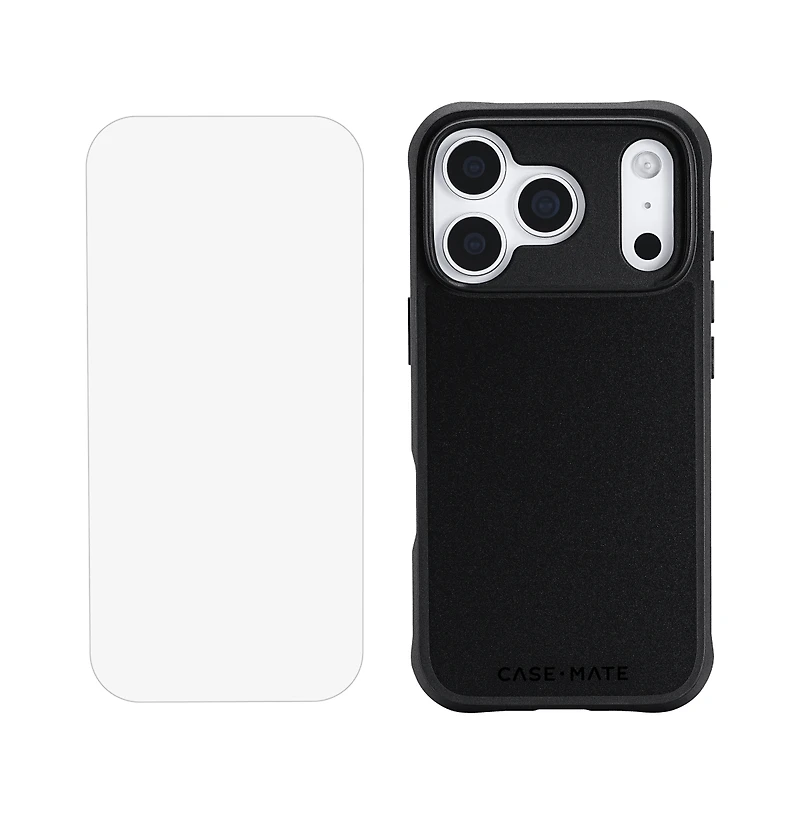 Case-Mate Protection Pack Tough MagSafe Case and Glass Screen Protector for Apple iPhone 17 Pro