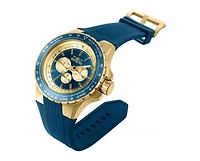 Invicta Men's 39266 Aviator Quartz Multifunction Blue, Gold Dial Watch