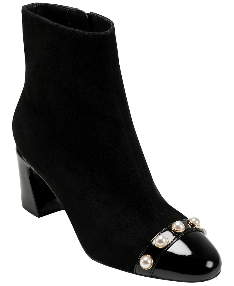 Karl Lagerfeld Paris Women's Dalyn Heeled Booties