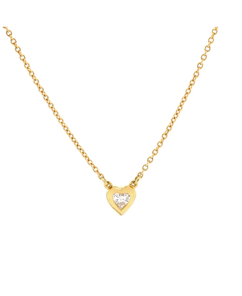 Pre-Owned Tiffany & Co Elsa Peretti Diamonds By The Yard Heart Pendant Necklace