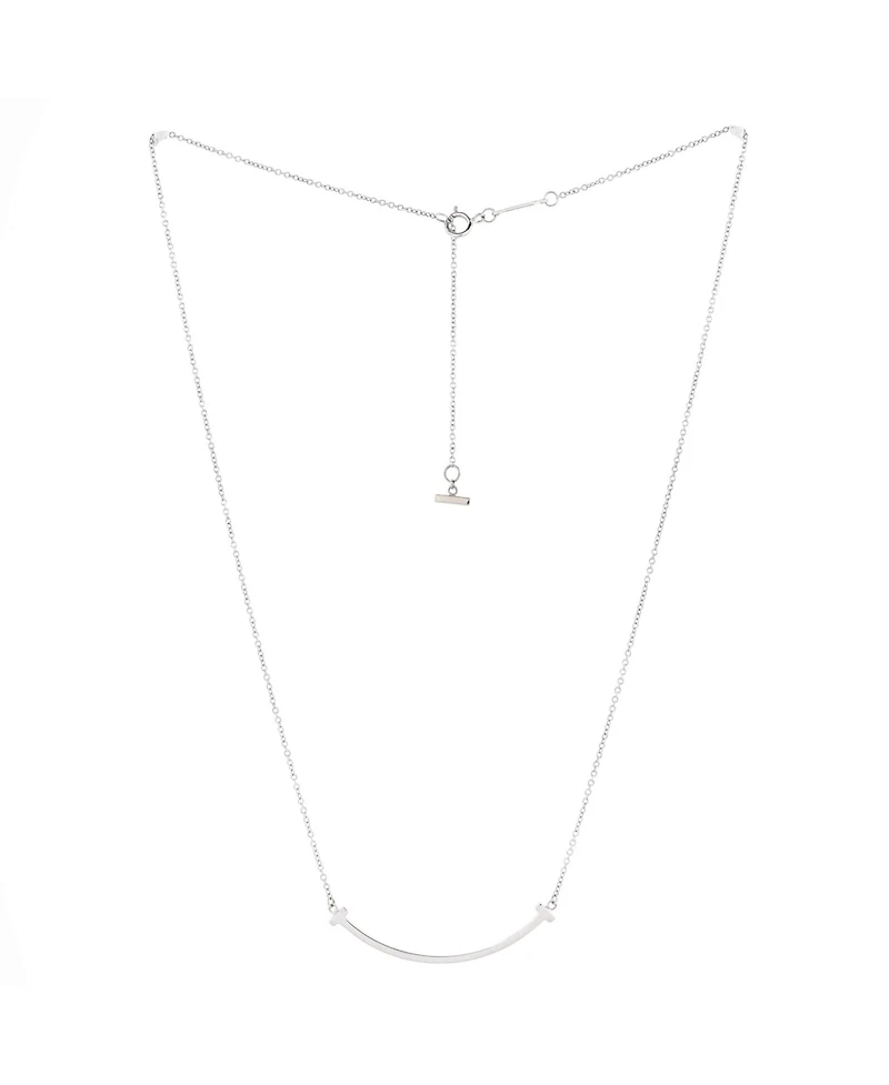 Pre-Owned Tiffany & Co T Smile Pendant Necklace