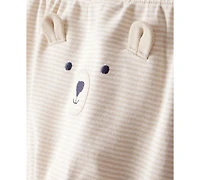 Carter's Baby Boys 3-Piece Bear Print Long-Sleeve Bodysuit and Pants Set