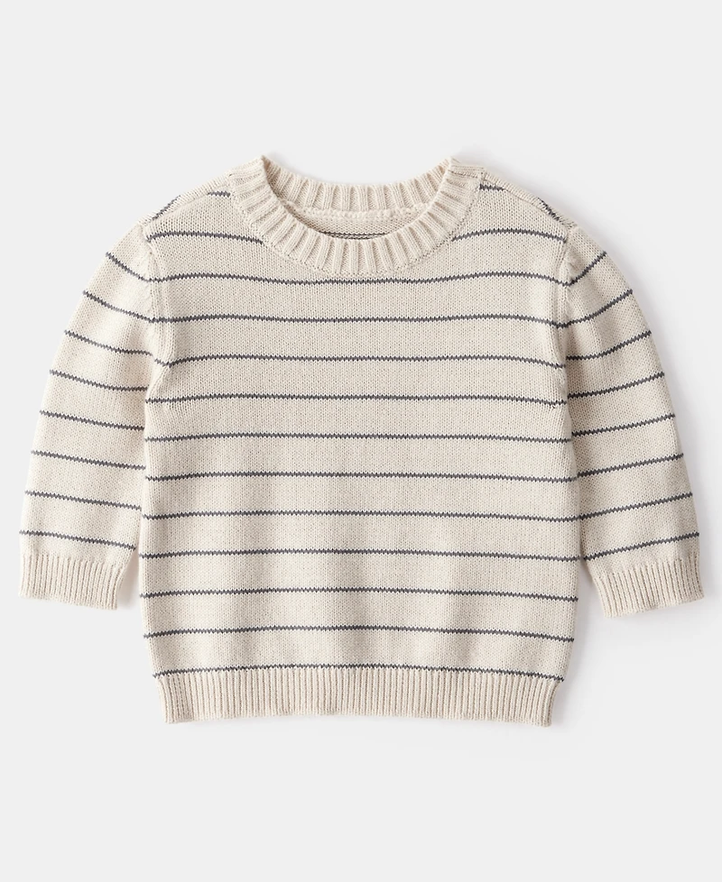Carter's Baby Boys 2-Piece Stripe Sweater and Overall Set