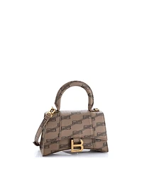 Pre-Owned Balenciaga Xs Hourglass Top Handle Bag Printed Leather