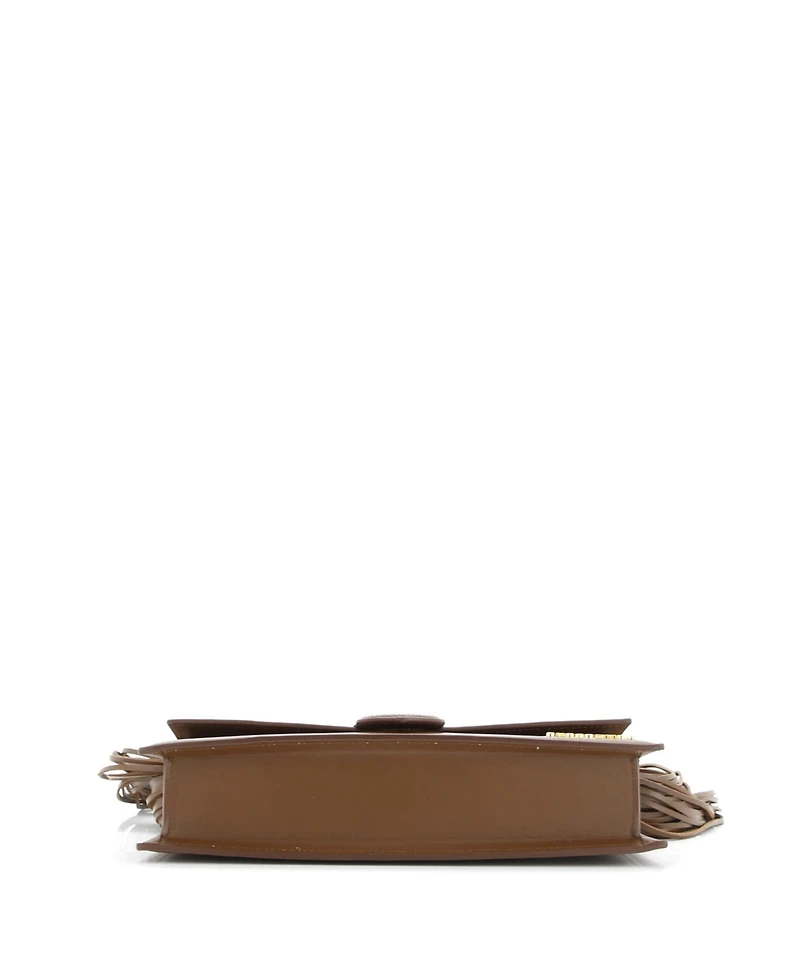 Pre-Owned Jacquemus Long Le Bambino Ficiu Flap Shoulder Bag Leather