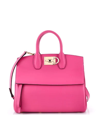 Pre-Owned Salvatore Ferragamo Small Studio Satchel Leather