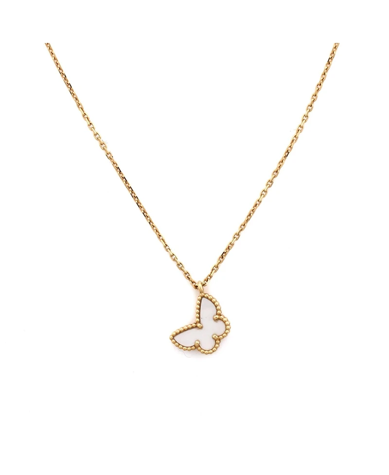 Pre-Owned Van Cleef & Arpels Sweet Alhambra Butterfly Pendant Necklace