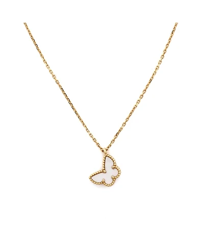 Pre-Owned Van Cleef & Arpels Sweet Alhambra Butterfly Pendant Necklace