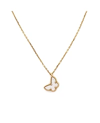 Pre-Owned Van Cleef & Arpels Sweet Alhambra Butterfly Pendant Necklace