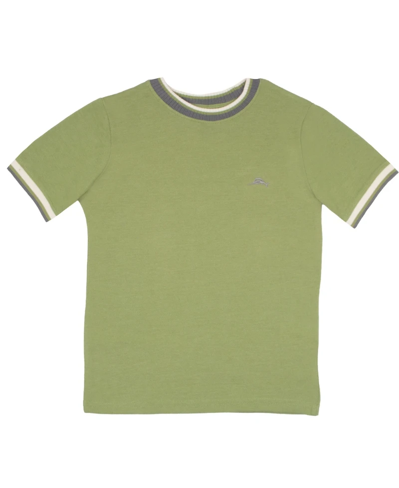 Tommy Bahama Boys Crewneck Short Sleeve Casual Elastic 2 Piece Shirt and Pants Set