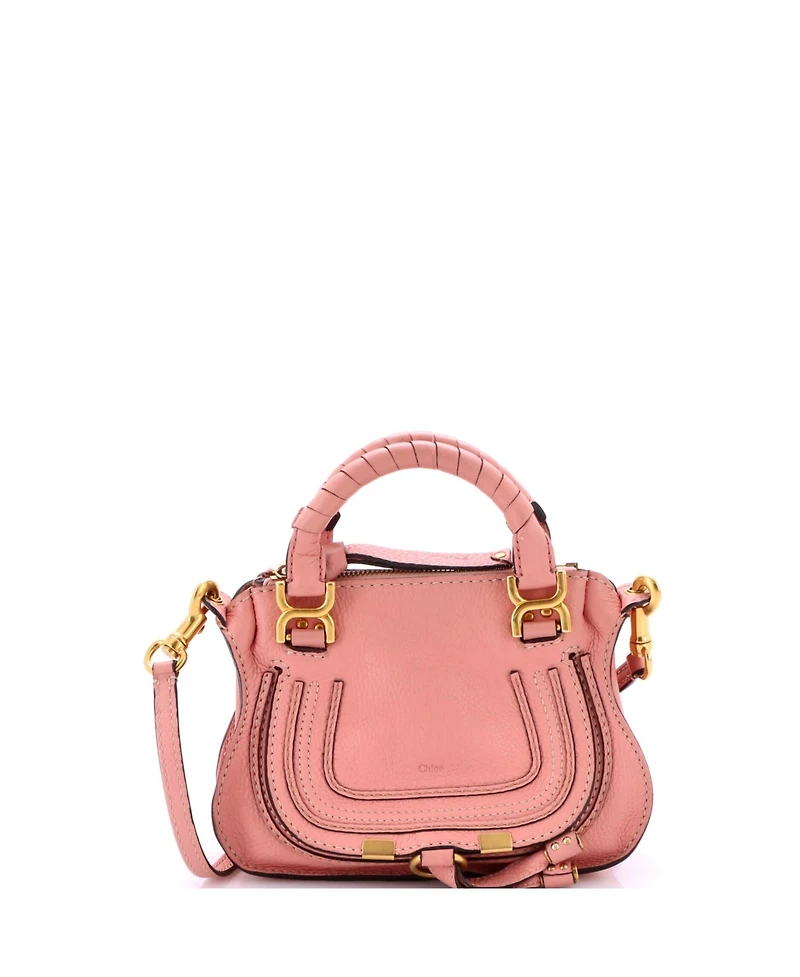 Pre-Owned Chloe Baby Marcie Satchel Leather
