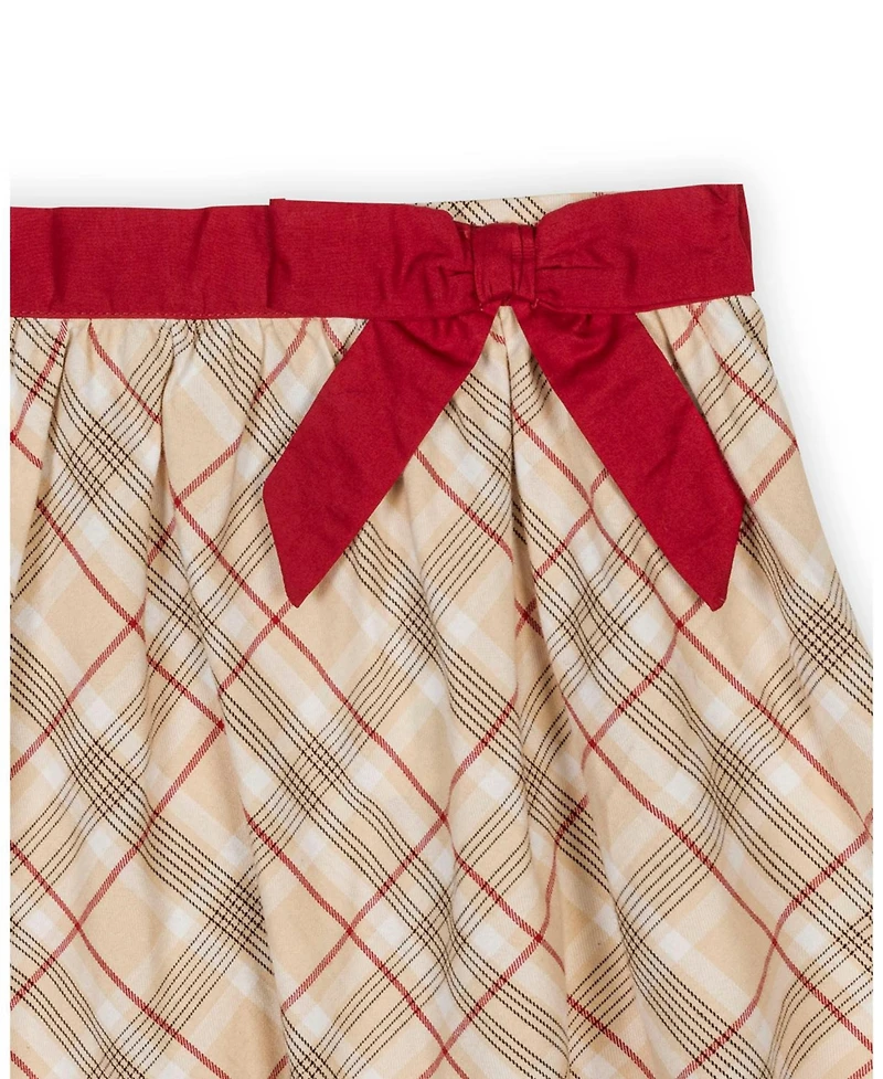 Hope & Henry Big Girls Organic Pull-on Bow Sash Party Skirt