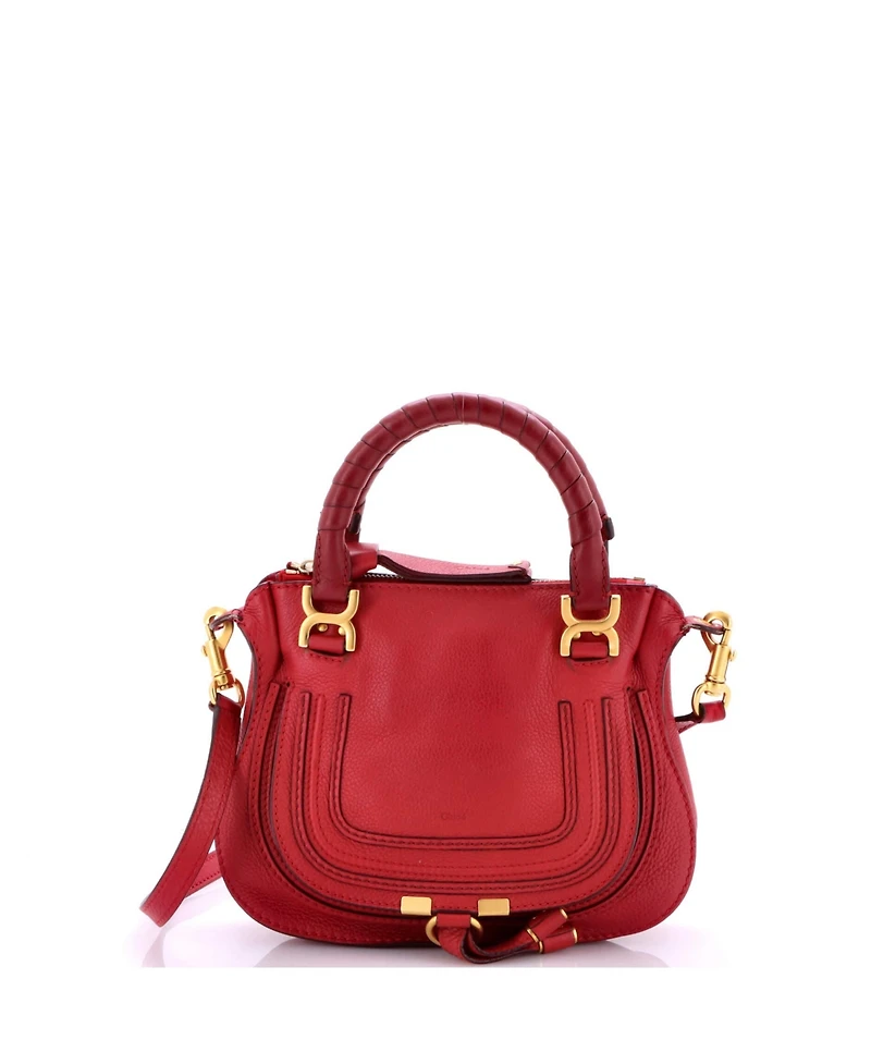 Pre-Owned Chloe Baby Marcie Satchel Leather