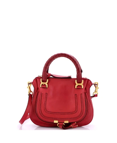 Pre-Owned Chloe Baby Marcie Satchel Leather