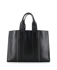 Pre-Owned Chloe Large Woody Tote Leather