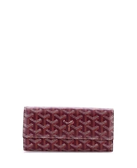 Pre-Owned Goyard Long Varenne Wallet Coated Canvas