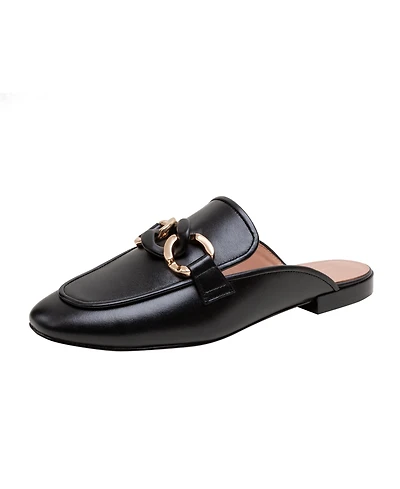 Linea Paolo Alicia | Belted Mule with Resin Chain