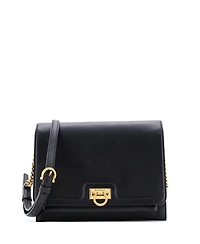 Pre-Owned Salvatore Ferragamo Medium Trifolio Flap Bag Leather
