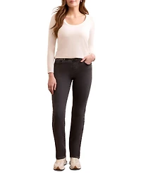 Tribal Women's Sophia Curvy Boundless Stretch Denim Pull-On Straight Leg Jeans