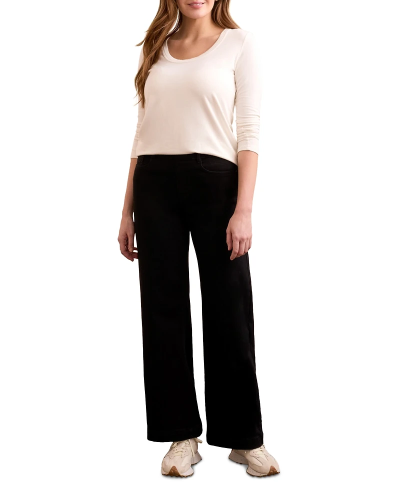Tribal Women's Audrey Boundless Stretch Denim Pull-On Flare Jeans