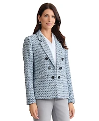 Jones New York Women's Double Breasted Long-Sleeve Jacket