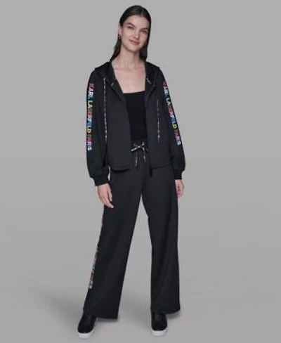 Karl Lagerfeld Paris Womens Logo Detail Jacket Logo Detail Joggers