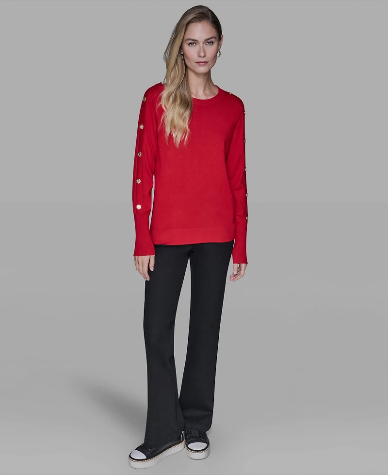 Karl Lagerfeld Paris Women's Crewneck Sweater