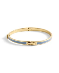 Coach Gold-Tone Signature C Enamel Bangle Bracelet