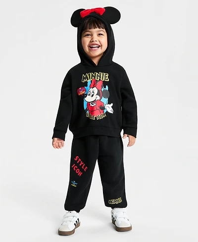 Disney | Macy's Toddler Girls Minnie Mouse Fleece Hoodie & Jogger Pant Set, Exclusive