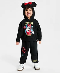 Disney | Macy's Toddler Girls Minnie Mouse Fleece Hoodie & Jogger Pant Set, Exclusive