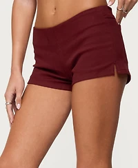 Edikted Women's Dinah Denim Micro Shorts