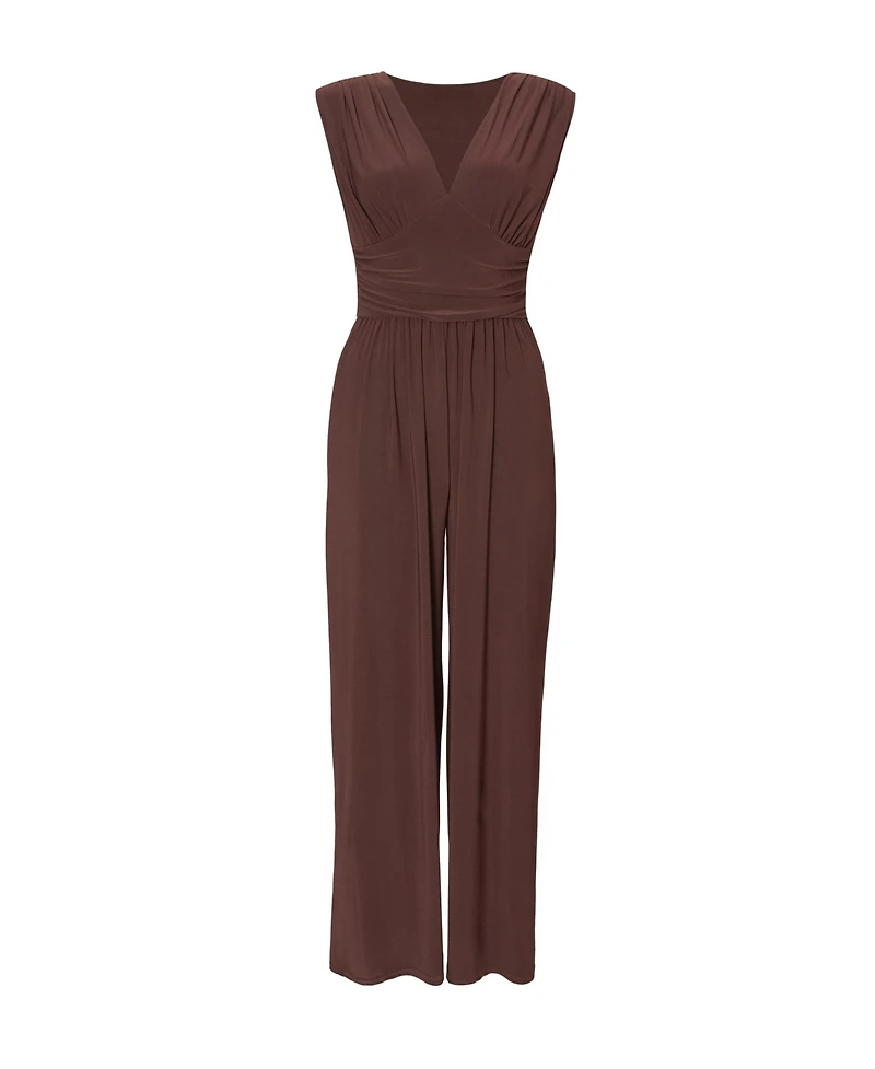 Quiz Women's Ity V-Neck Ruched Detail Jumpsuit