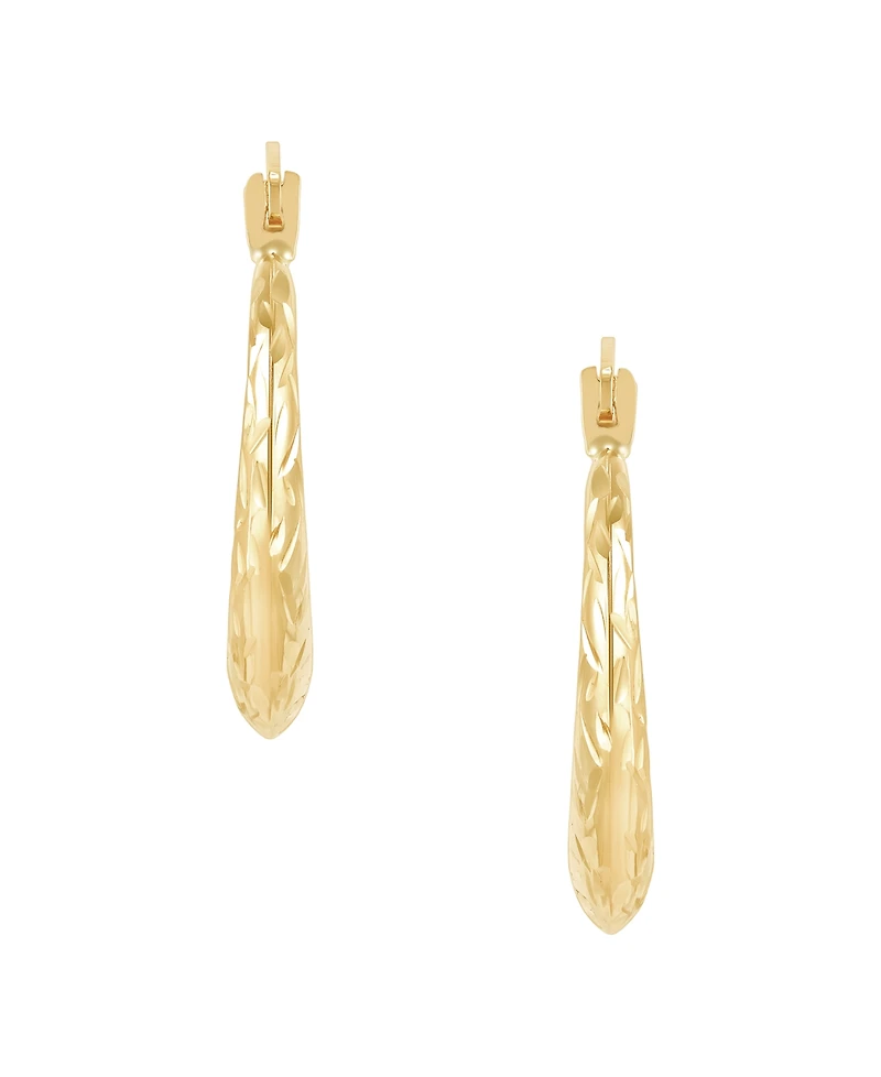 Macy's Round Hoop Earrings in 14K Yellow Gold