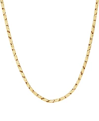 Macy's Solid Polished Oval Link Chain Necklace in 10K Yellow Gold