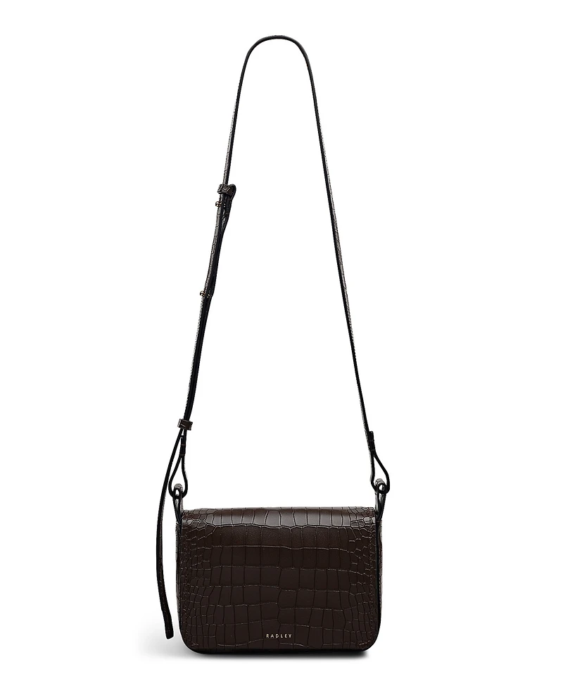 Radley London Westwell Lane - Faux Croc Mini Flap Over Crossbody Bag