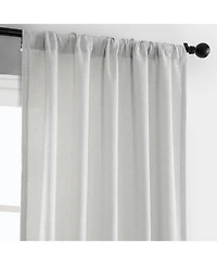 Half Price Drapes Off White Simply Faux Linen Curtain Pair (2 Panels