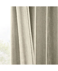 Half Price Drapes Light Beige Simply Faux Linen Light Filtering Curtain Pair (2 Panels
