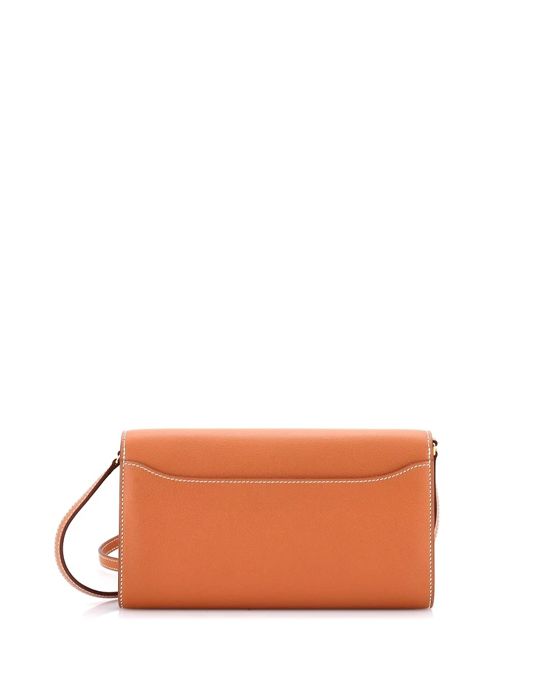 Pre-Owned Hermes Constance To Go Wallet Evercolor