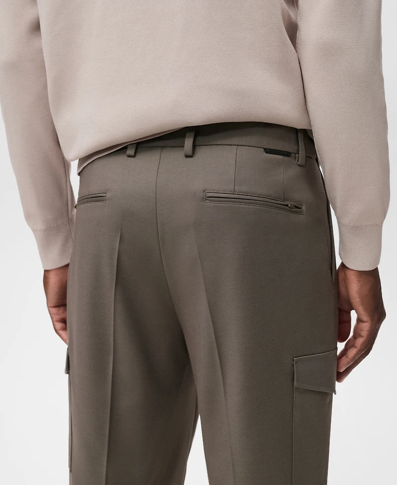 Mango Men's Slim Fit Thermolite Cargo Pants