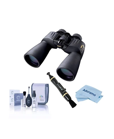 Nikon 12x50 Action Extreme Porro Prism Binocular, Black, Bundle with Accessory Kit