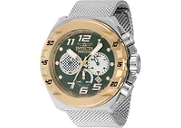 Invicta Men's 47205 Invicta Racing Quartz Chronograph White, Gold, Green, Ivory Dial Watch