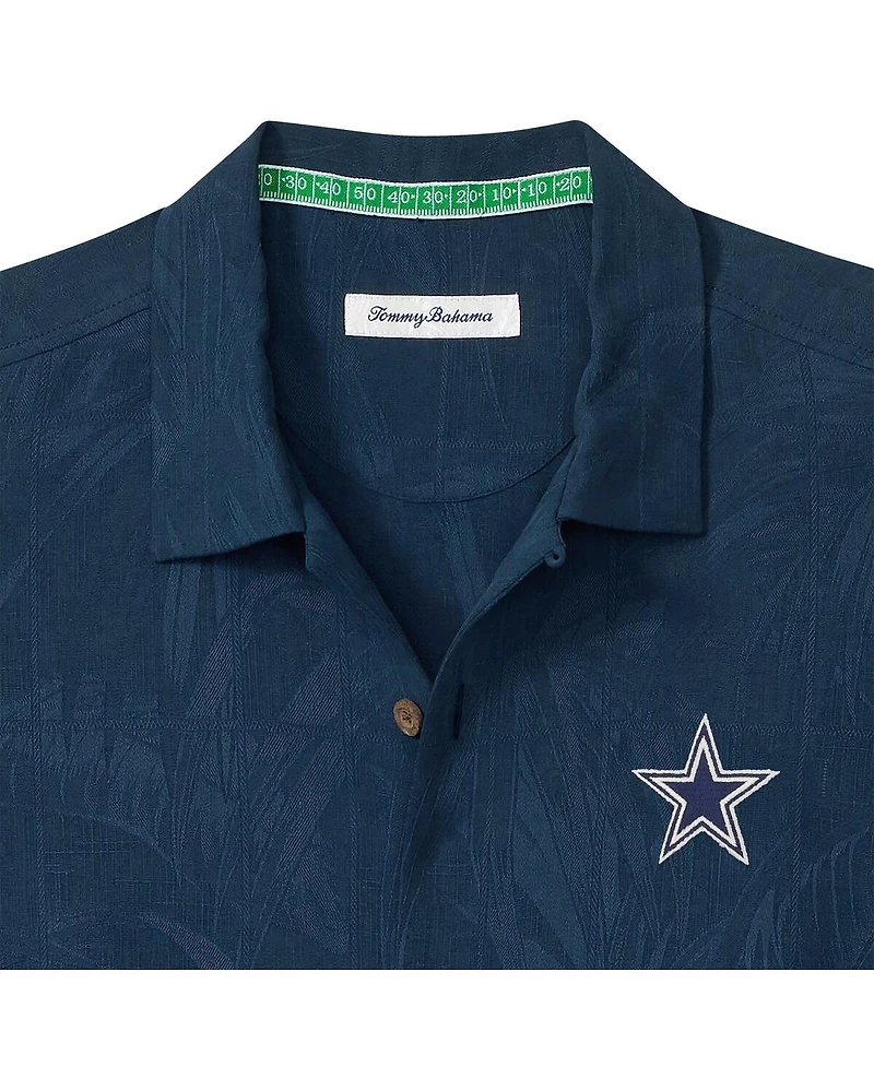 Tommy Bahama Men's Navy Dallas Cowboys Endzone Paradise Coolmax Button-Up Shirt