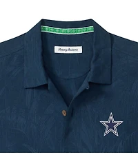 Tommy Bahama Men's Navy Dallas Cowboys Endzone Paradise Coolmax Button-Up Shirt