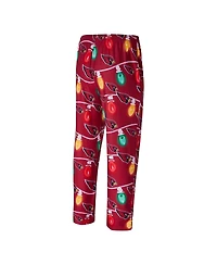 Concepts Sport Men's 2-Piece Cardinal Arizona Cardinals Garland Knit Raglan Long Sleeve Top and Pants Set