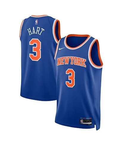 Nike Men's and Women's Josh Hart Blue New York Knicks Swingman Player Jersey - Icon Edition