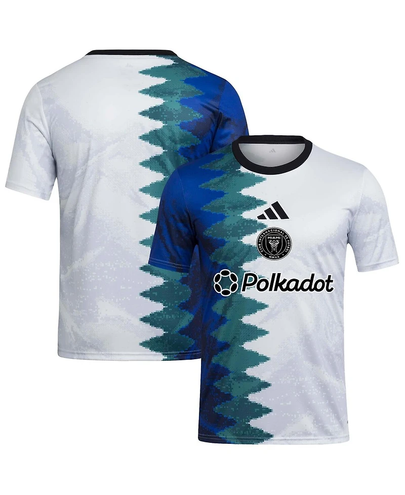 Adidas Men's White Inter Miami Cf 2025 Gaming Aeroready Pre-Match Jersey