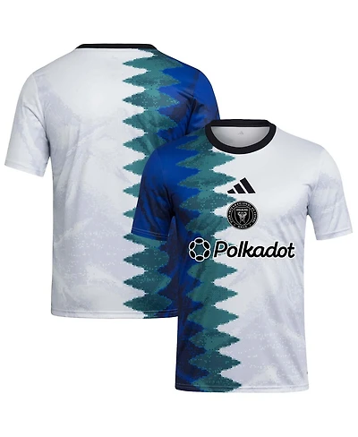 Adidas Men's White Inter Miami Cf 2025 Gaming Aeroready Pre-Match Jersey
