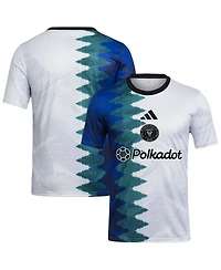 Adidas Men's White Inter Miami Cf 2025 Gaming Aeroready Pre-Match Jersey