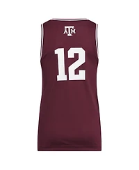 Adidas Big Boys and Girls 12 Maroon Texas A M Aggies Replica Swingman Jersey