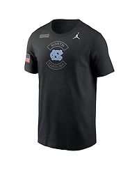 Jordan Men's Black North Carolina Tar Heels 2025 Military Appreciation Dri-fit T-Shirt